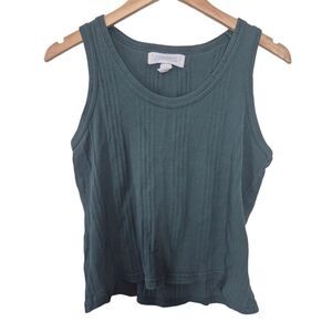 Victoria's Secret Country Dark Green Cotton Tank Top Vintage 90s Size Small